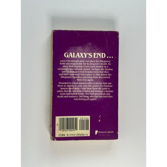 VTG Paperback Farfetch Dushau Trilogy 2 Jacqueline Lichtenberg 1985 Pop Library - Picture 4 of 7